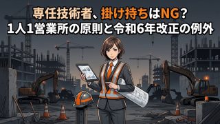 専任技術者、掛け持ちはNG？1人1営業所の原則と令和6年改正の例外