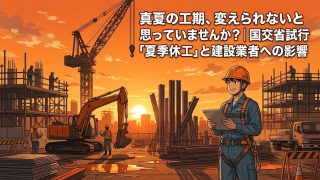 真夏の工期、変えられないと思っていませんか?|国交省試行「夏季休工」と建設業者への影響