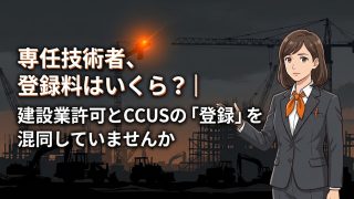 専任技術者、登録料はいくら？｜建設業許可とCCUSの「登録」を混同していませんか