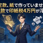電子定款による印紙税の節約を解説する柏市の行政書士だいち法務事務所のアイキャッチ画像