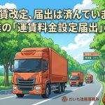 運賃料金設定届出を解説する柏市の行政書士だいち法務事務所のアイキャッチ画像