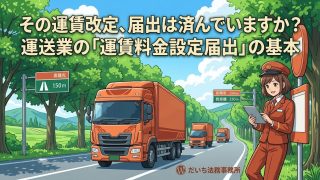 その運賃改定、届出は済んでいますか？運送業の「運賃料金設定届出」の基本