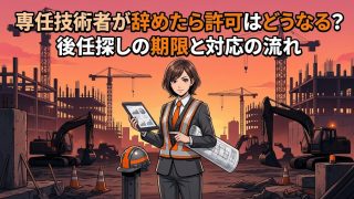 専任技術者が辞めたら許可はどうなる？後任探しの期限と対応の流れ