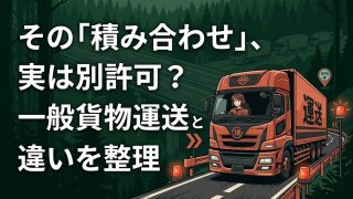 特別積合せ貨物運送と一般貨物運送の違いを解説する柏市の行政書士だいち法務事務所のアイキャッチ画像