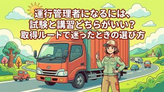 運行管理者資格者証の取得ルートを解説する柏市の行政書士だいち法務事務所のアイキャッチ画像