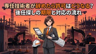 専任技術者が辞めたら許可はどうなる？後任探しの期限と対応の流れ