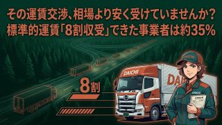 標準的運賃の収受状況を解説する柏市の行政書士だいち法務事務所のアイキャッチ画像