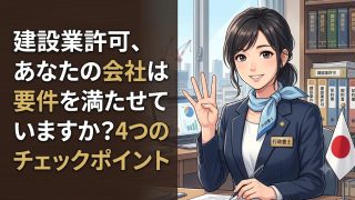 建設業許可、あなたの会社は要件を満たせていますか?4つのチェックポイント