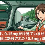 点呼のアルコールチェック基準と酒酔い運転の新基準を解説する柏市の行政書士だいち法務事務所のアイキャッチ画像