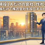 取締役1人・家族だけでの株式会社設立の基本を解説する柏市の行政書士だいち法務事務所のアイキャッチ画像