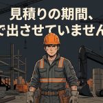 建設工事の見積期間を解説する柏市の行政書士だいち法務事務所のアイキャッチ画像