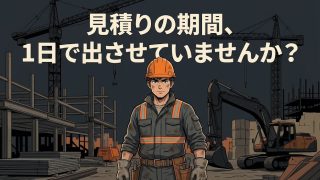 建設工事の見積期間を解説する柏市の行政書士だいち法務事務所のアイキャッチ画像