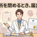 診療所の休止・廃止・再開の届出を解説する柏市の行政書士だいち法務事務所のアイキャッチ画像