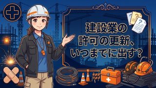 建設業許可の更新申請の期限を解説する柏市の行政書士だいち法務事務所のアイキャッチ画像